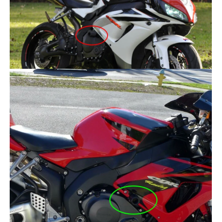 Tamponi paracarena paratelaio honda cbr 1000 06 07